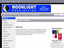 Tablet Screenshot of moonlightspecialties.com
